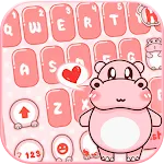 Pink Cute Hippo Theme | Indus Appstore | App Icon