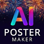 Poster maker AI Graphic design | Indus Appstore | App Icon