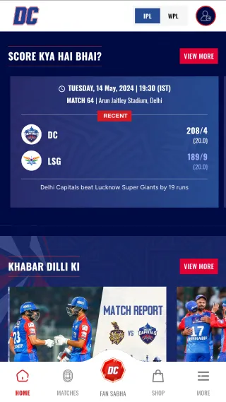 DC Fan Sabha | Indus Appstore | Screenshot