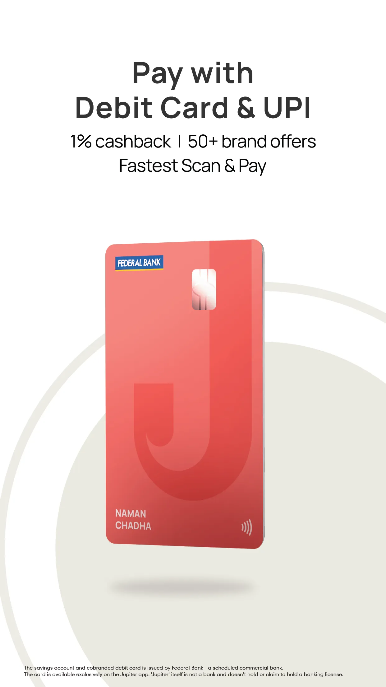 Jupiter: UPI & Credit Cards | Indus Appstore | Screenshot