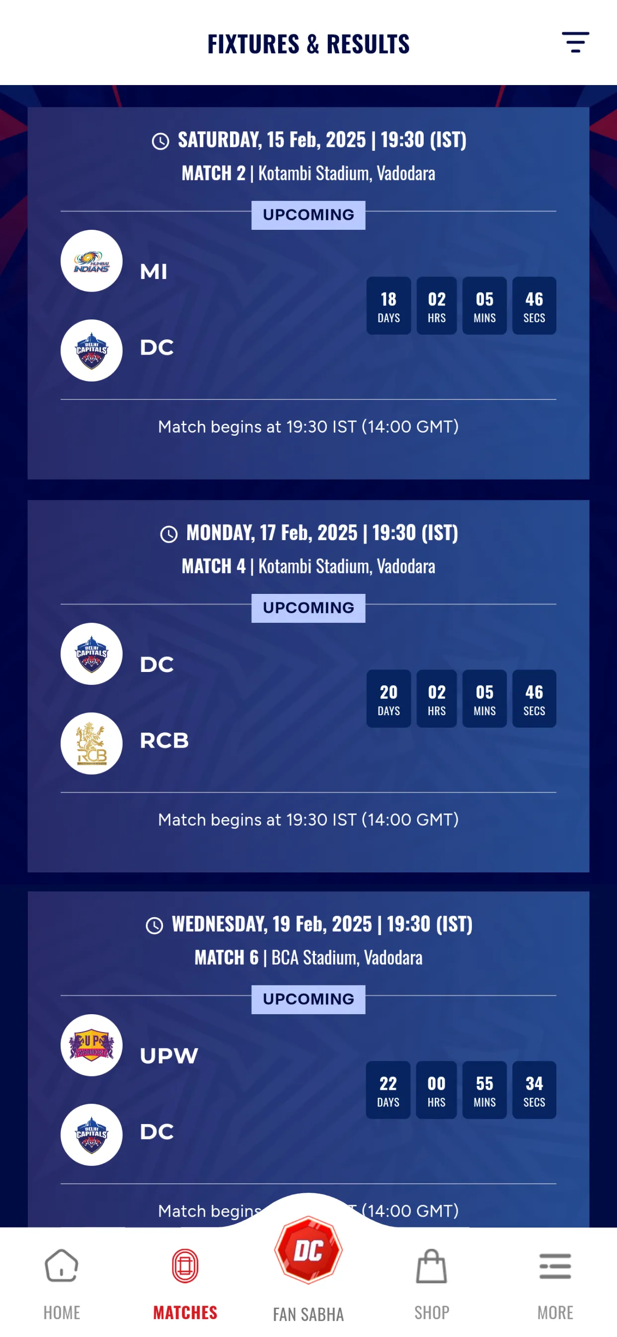 DC Fan Sabha | Indus Appstore | Screenshot